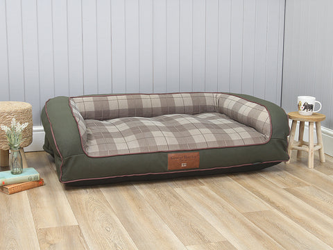 Heritage Dog Sofa Bed - Emerald, Large