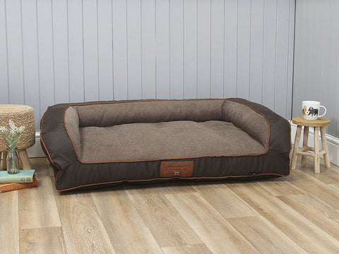 Hythe Dog Sofa Bed - Cocoa Brown, Large