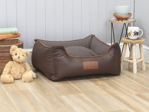 Beckley Orthopaedic Walled Dog Bed - Mahogany / Chestnut, Small