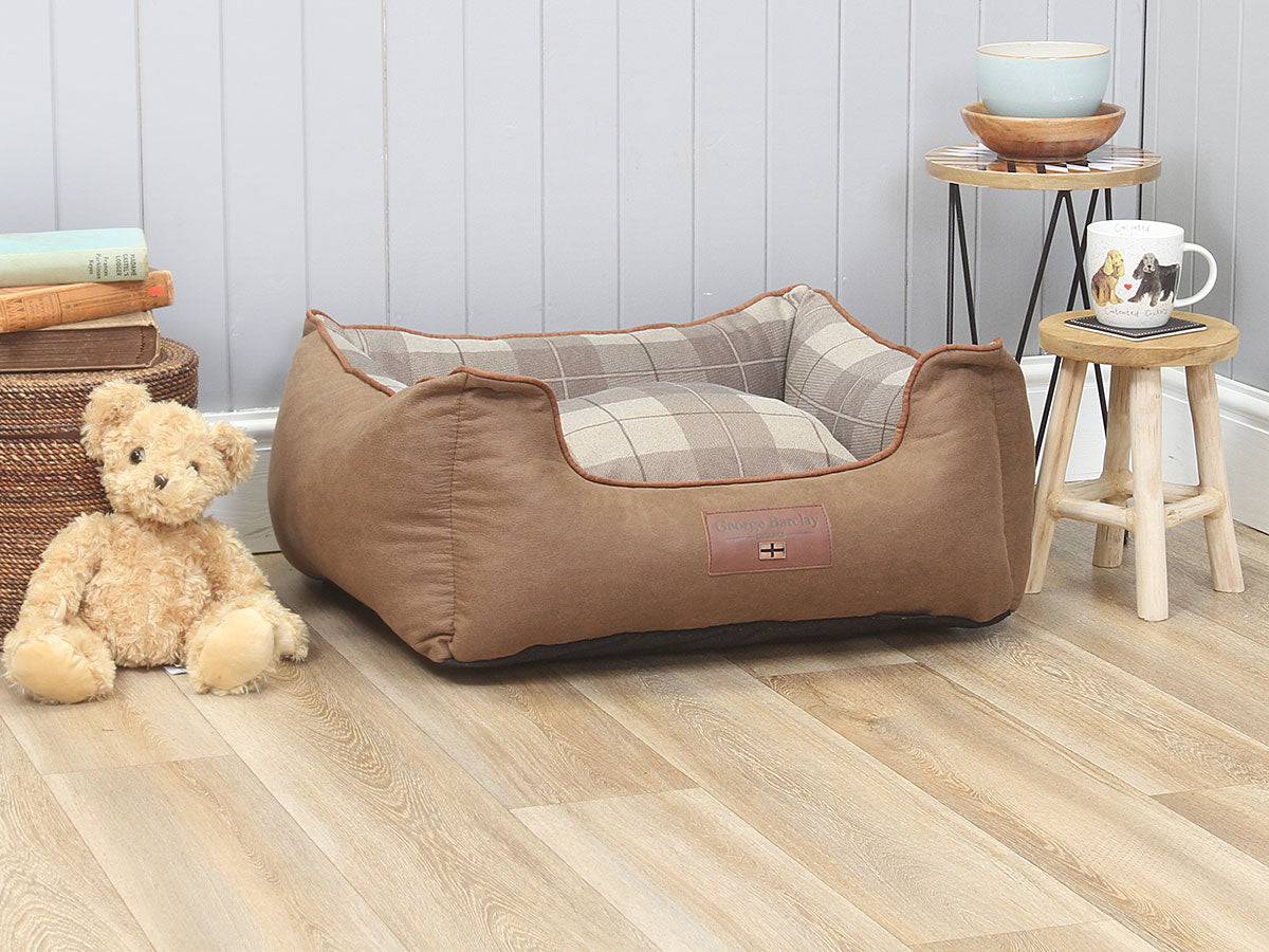 Heritage Orthopaedic Walled Dog Bed - Chocolate, Small