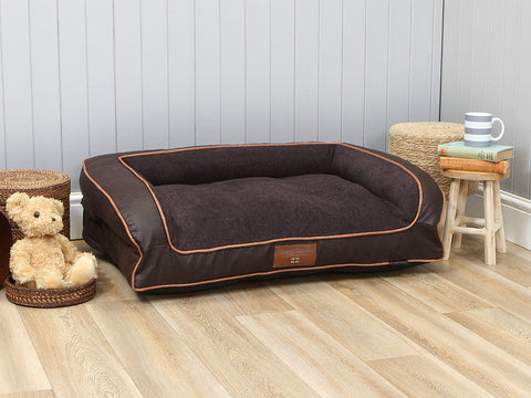 Hythe Dog Sofa Bed - Mahogany, Medium