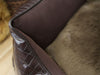 Holmsley Walled Dog Bed – Mahogany Brown, X-Small