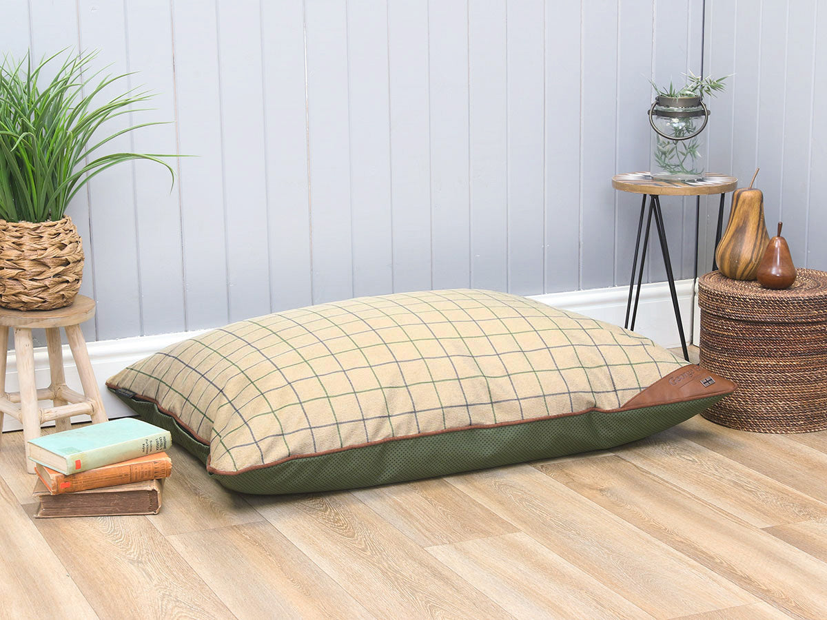 Country Orthopaedic Pillow Pet Bed - Tweed, Large