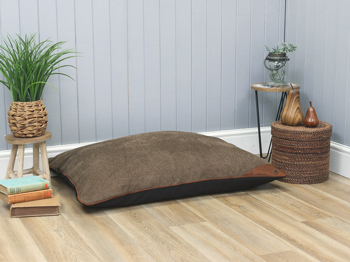Holbury Orthopaedic Pillow Pet Bed - Espresso, Large