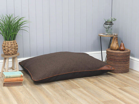 Ashurst Orthopaedic Pillow Pet Bed - Espresso, Large