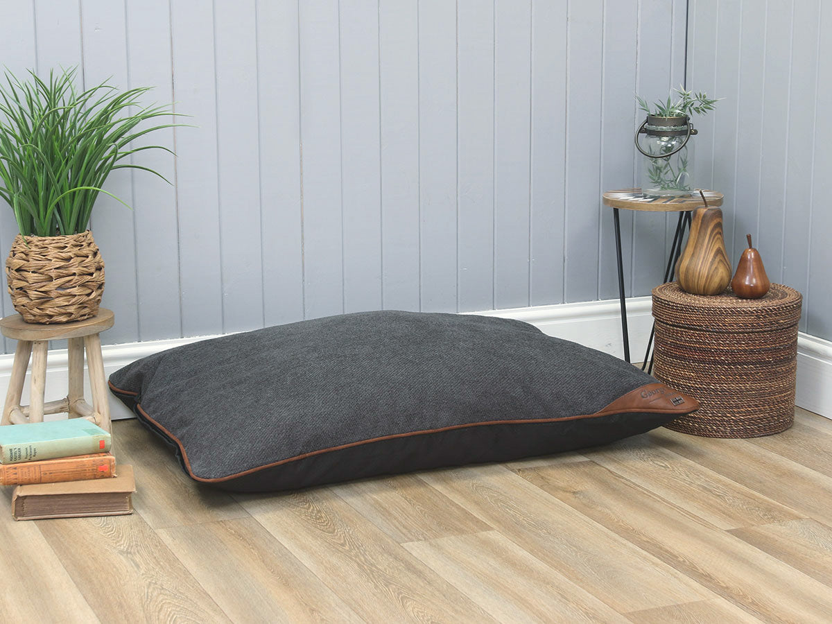 Ashurst Orthopaedic Pillow Pet Bed - Graphite, Large