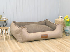 Burley Orthopaedic Walled Dog Bed - Toffee Fudge, X-Large