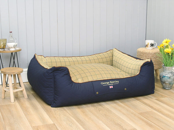 Country Orthopaedic Walled Dog Bed - Midnight Blue, X-Large