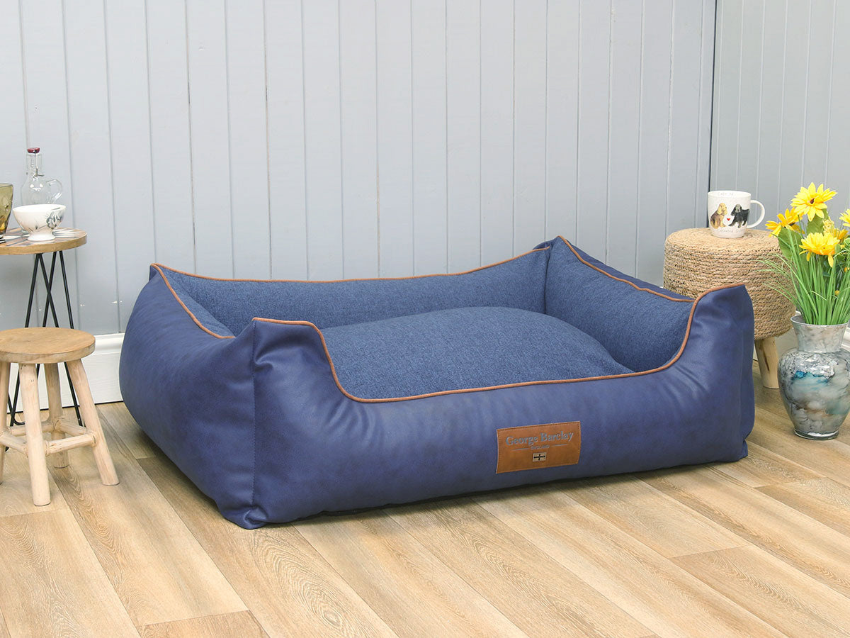 Hythe Orthopaedic Walled Dog Bed - Denim, X-Large