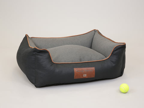 Beckley Orthopaedic Walled Dog Bed - Midnight / Dove, Medium