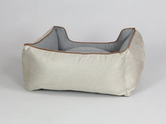 Selbourne Orthopaedic Walled Dog Bed - Taupe / Ash, Small