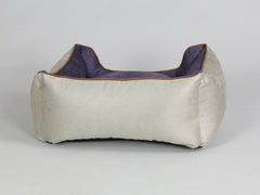 Selbourne Orthopaedic Walled Dog Bed - Taupe / Grape, Small