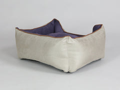 Selbourne Orthopaedic Walled Dog Bed - Taupe / Grape, Small