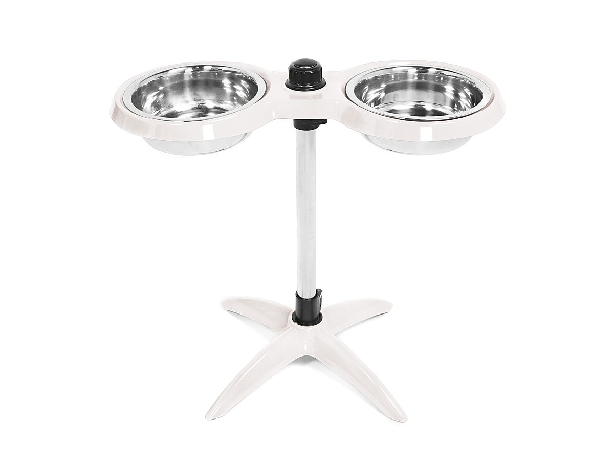 Height Adjustable Double Feeding Dog Bowl 2 x 1400ml