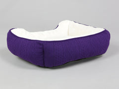 Aran Knit, Deluxe Pet Bed – Plum, Small