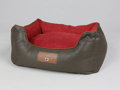 Beckley Orthopaedic Walled Dog Bed - Mahogany / Cherry, Small