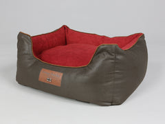 Beckley Orthopaedic Walled Dog Bed - Mahogany / Cherry, Small