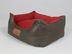 Beckley Orthopaedic Walled Dog Bed - Mahogany / Cherry, Small
