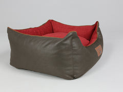 Beckley Orthopaedic Walled Dog Bed - Mahogany / Cherry, Small