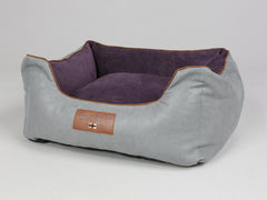 Beckley Orthopaedic Walled Dog Bed - Silver / Vino, Small