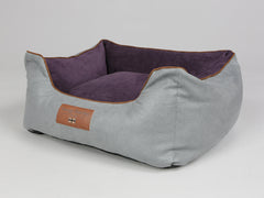 Beckley Orthopaedic Walled Dog Bed - Silver / Vino, Small