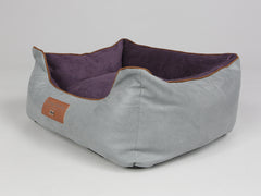 Beckley Orthopaedic Walled Dog Bed - Silver / Vino, Small