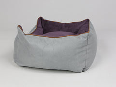 Beckley Orthopaedic Walled Dog Bed - Silver / Vino, Small
