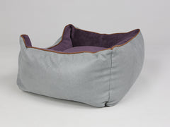 Beckley Orthopaedic Walled Dog Bed - Silver / Vino, Small
