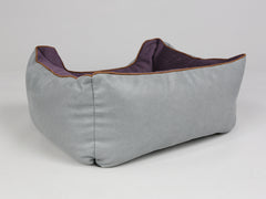 Beckley Orthopaedic Walled Dog Bed - Silver / Vino, Small