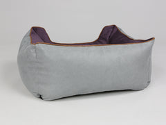 Beckley Orthopaedic Walled Dog Bed - Silver / Vino, Small