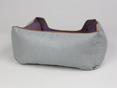 Beckley Orthopaedic Walled Dog Bed - Silver / Vino, Small