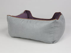 Beckley Orthopaedic Walled Dog Bed - Silver / Vino, Small