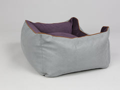 Beckley Orthopaedic Walled Dog Bed - Silver / Vino, Small