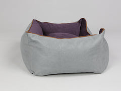 Beckley Orthopaedic Walled Dog Bed - Silver / Vino, Small
