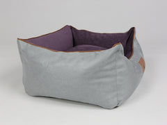 Beckley Orthopaedic Walled Dog Bed - Silver / Vino, Small