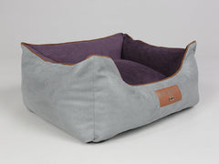 Beckley Orthopaedic Walled Dog Bed - Silver / Vino, Small