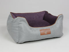 Beckley Orthopaedic Walled Dog Bed - Silver / Vino, Small