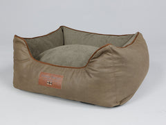 Exbury Orthopaedic Walled Dog Bed - Latte, Small