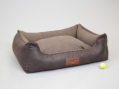 Minstead Orthopaedic Walled Dog Bed - Chocolate, X-Large