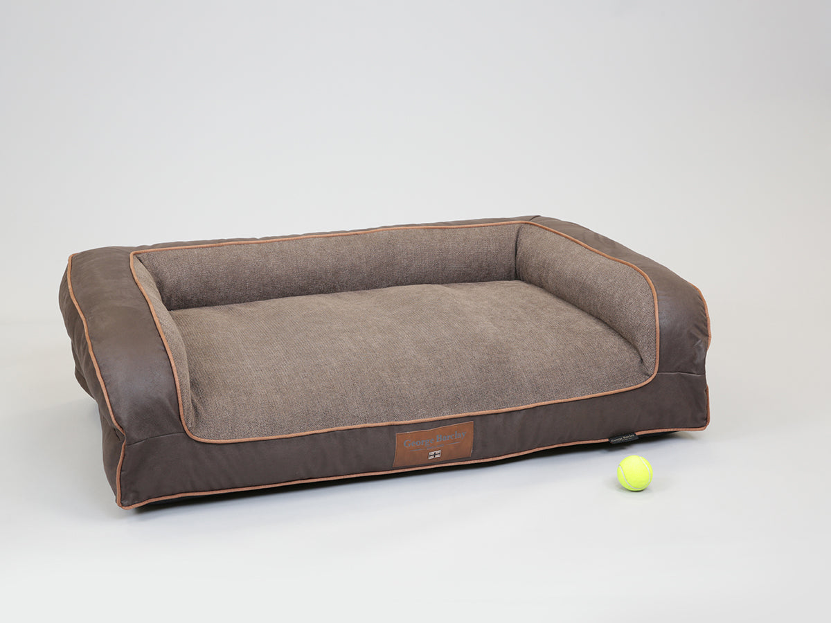 Burley Luxury Dog Sofa Bed For Large Dogs Chocolate Fudge Colour