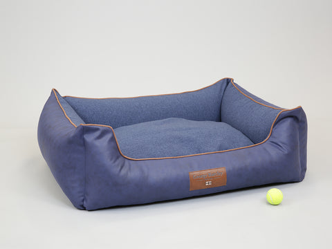 Hythe Orthopaedic Walled Dog Bed - Denim, X-Large