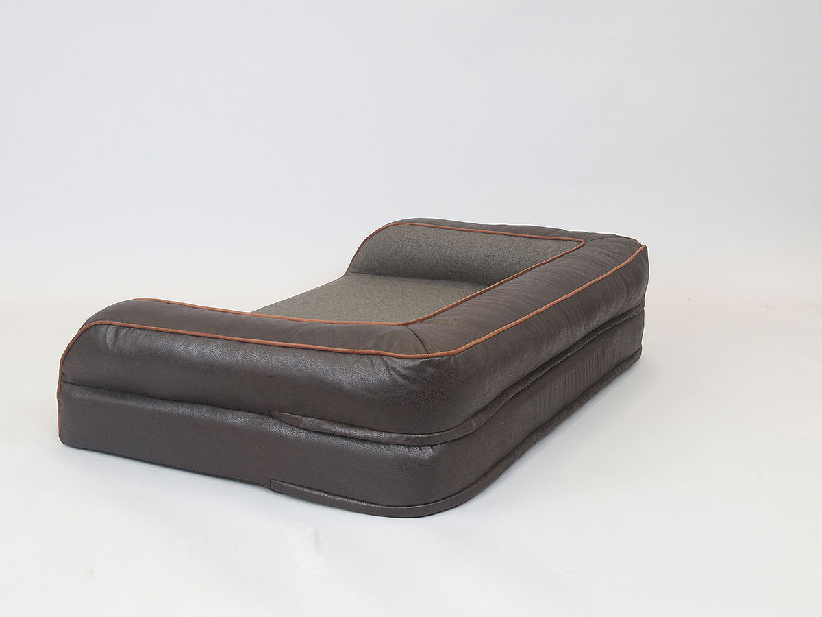 Ashurst Luxury Dog Sofa Bed For Large Dogs | Walnut Colour