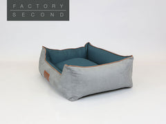 Beckley Orthopaedic Walled Dog Bed - Stone / Dark Teal, Large (Factory Second)