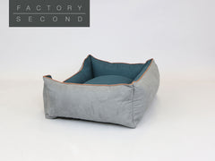 Beckley Orthopaedic Walled Dog Bed - Stone / Dark Teal, Large (Factory Second)