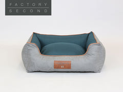 Beckley Orthopaedic Walled Dog Bed - Stone / Dark Teal, Medium (Factory Second)