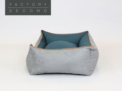 Beckley Orthopaedic Walled Dog Bed - Stone / Dark Teal, Medium (Factory Second)