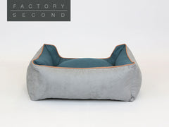 Beckley Orthopaedic Walled Dog Bed - Stone / Dark Teal, Medium (Factory Second)
