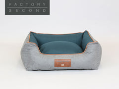 Beckley Orthopaedic Walled Dog Bed - Stone / Dark Teal, Medium (Factory Second)