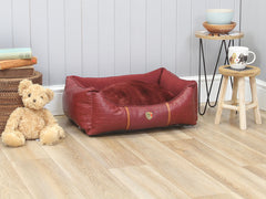 Holmsley Walled Dog Bed – Oxblood Red, Small