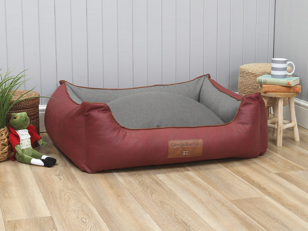 Hythe Orthopaedic Walled Dog Bed - Chianti/Ash, Large